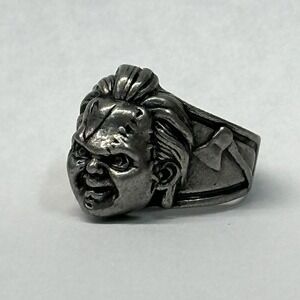 Chucky Ring,‎ Horror Ring, Gunmetal Color, USA Size 9